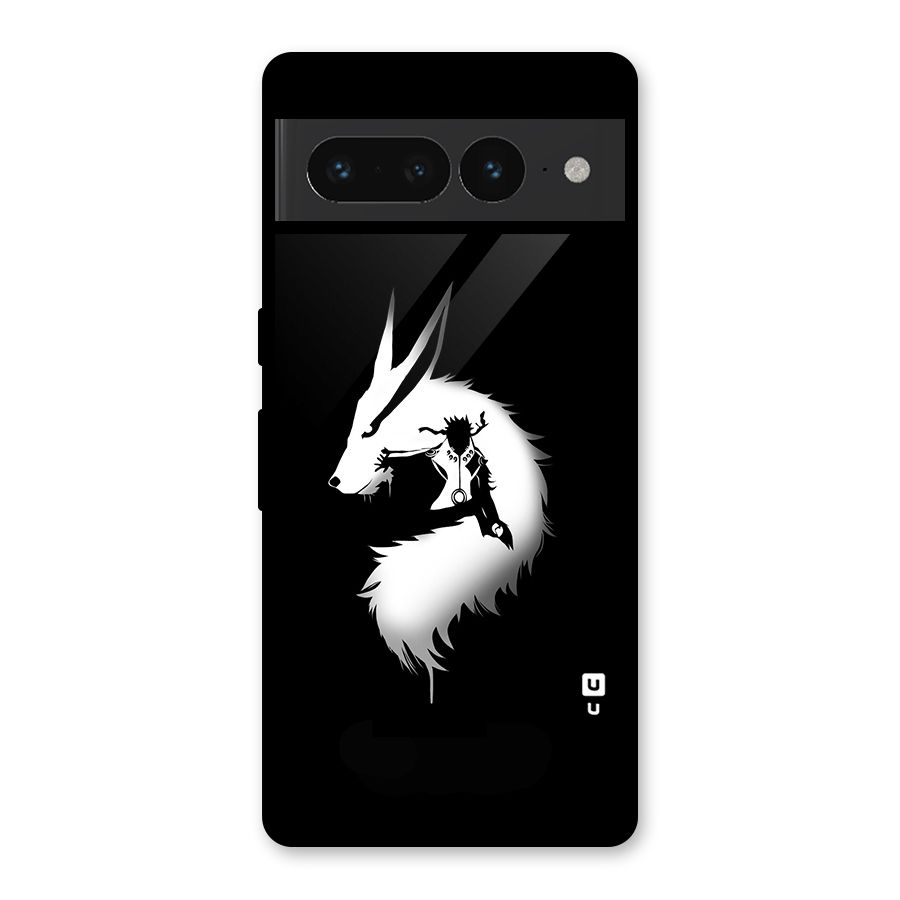 Naruto Kurama Mode Glass Back Case for Google Pixel 7 Pro