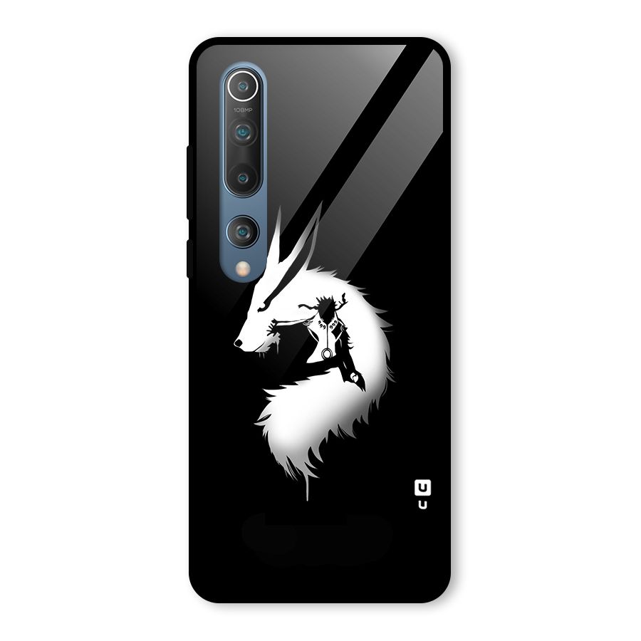 Naruto Kurama Mode Glass Back Case for Mi 10