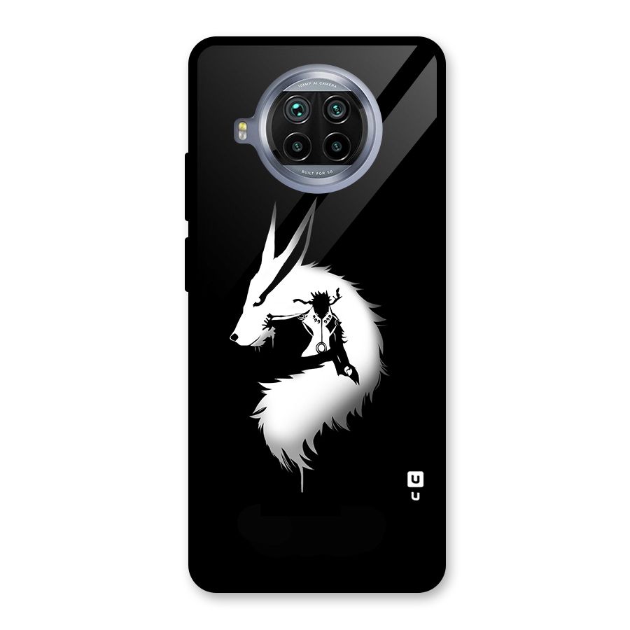 Naruto Kurama Mode Glass Back Case for Mi 10i