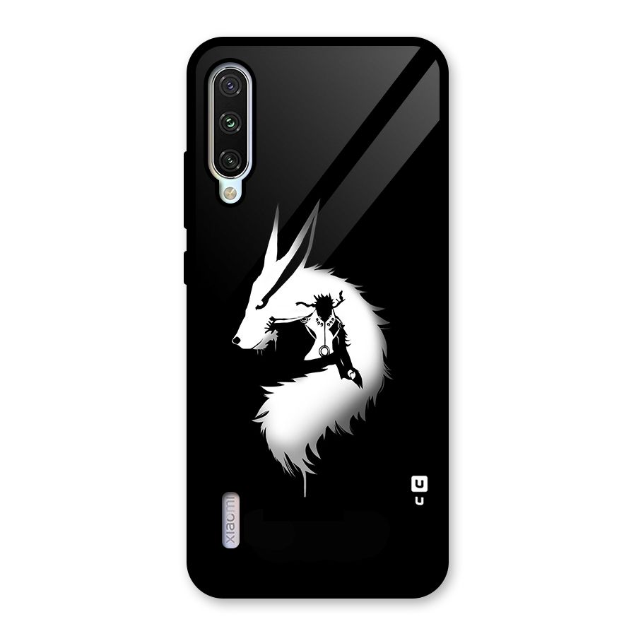 Naruto Kurama Mode Glass Back Case for Mi A3