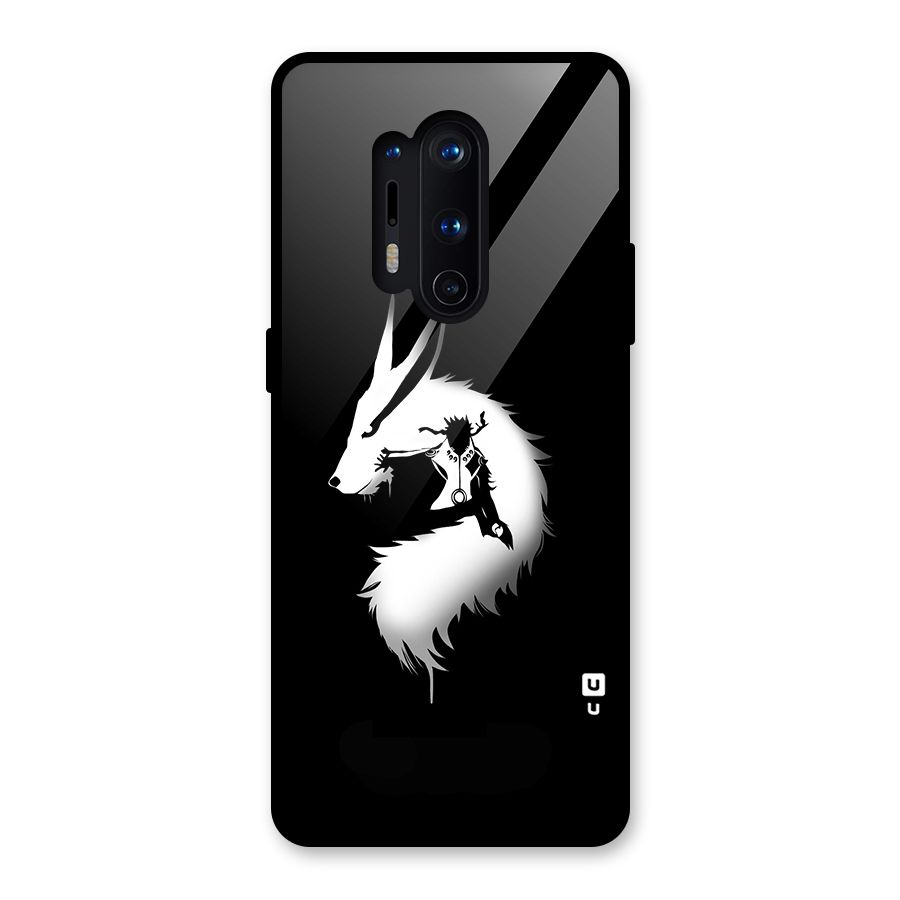 Naruto Kurama Mode Glass Back Case for OnePlus 8 Pro