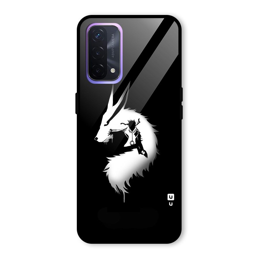 Naruto Kurama Mode Glass Back Case for Oppo A74 5G