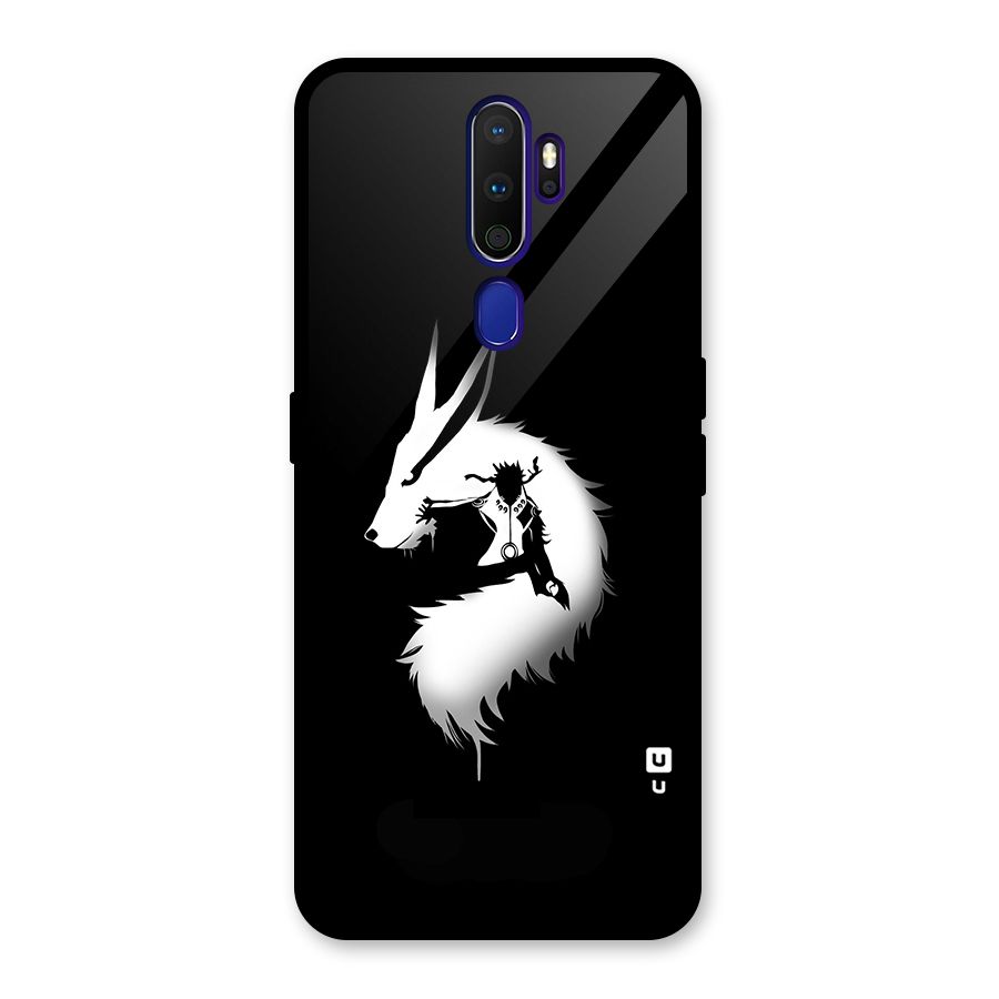 Naruto Kurama Mode Glass Back Case for Oppo A9 (2020)