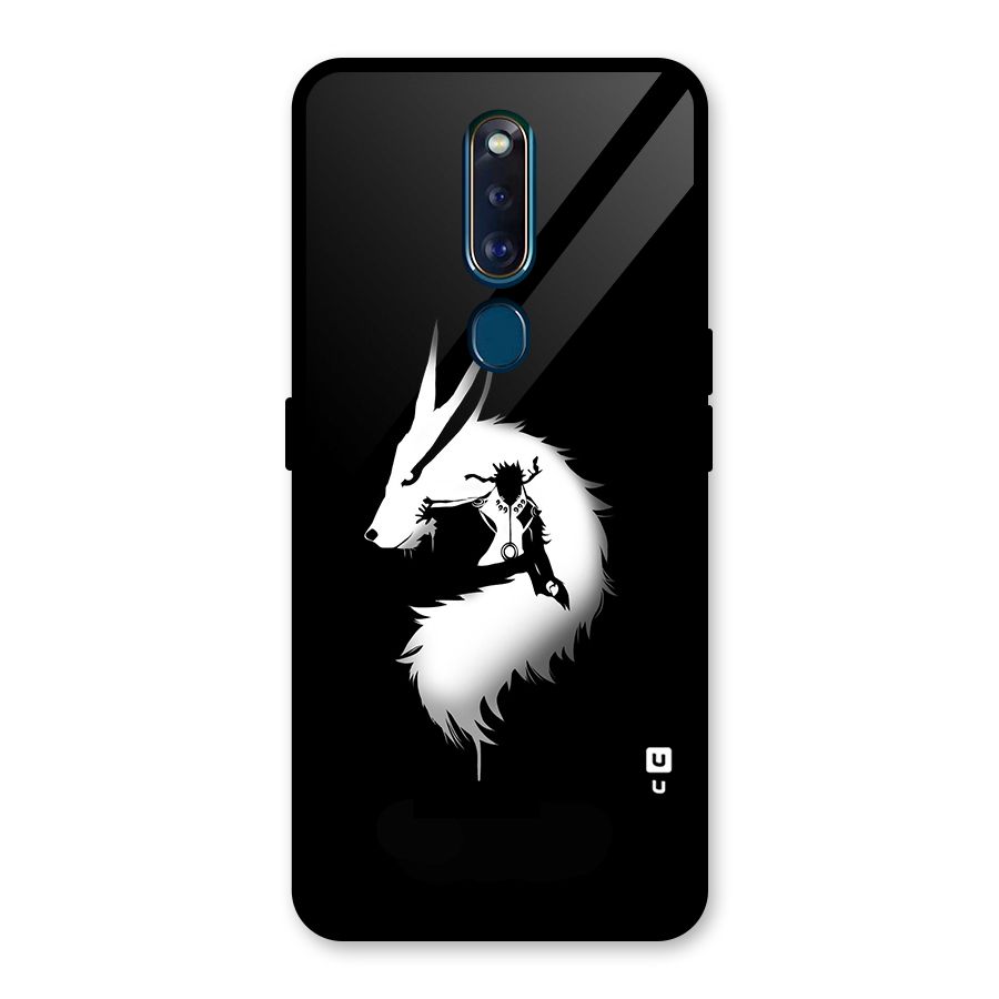 Naruto Kurama Mode Glass Back Case for Oppo F11 Pro