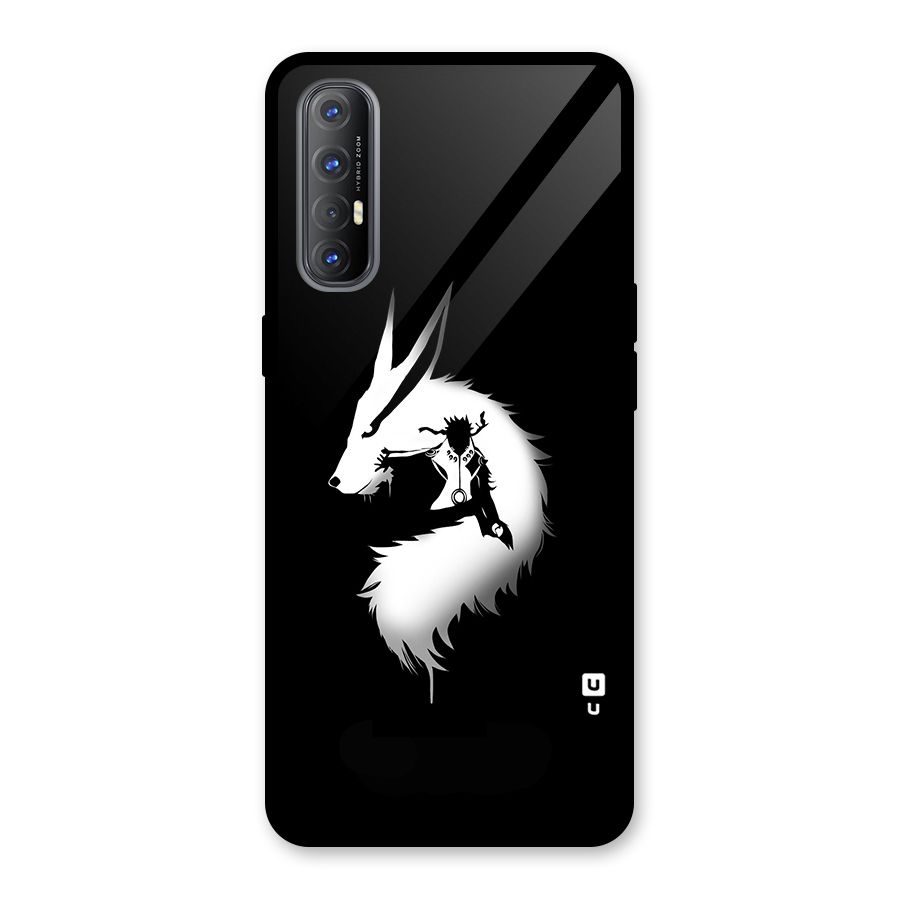 Naruto Kurama Mode Glass Back Case for Oppo Reno3 Pro