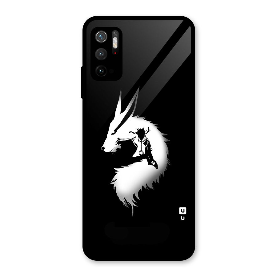 Naruto Kurama Mode Glass Back Case for Poco M3 Pro 5G