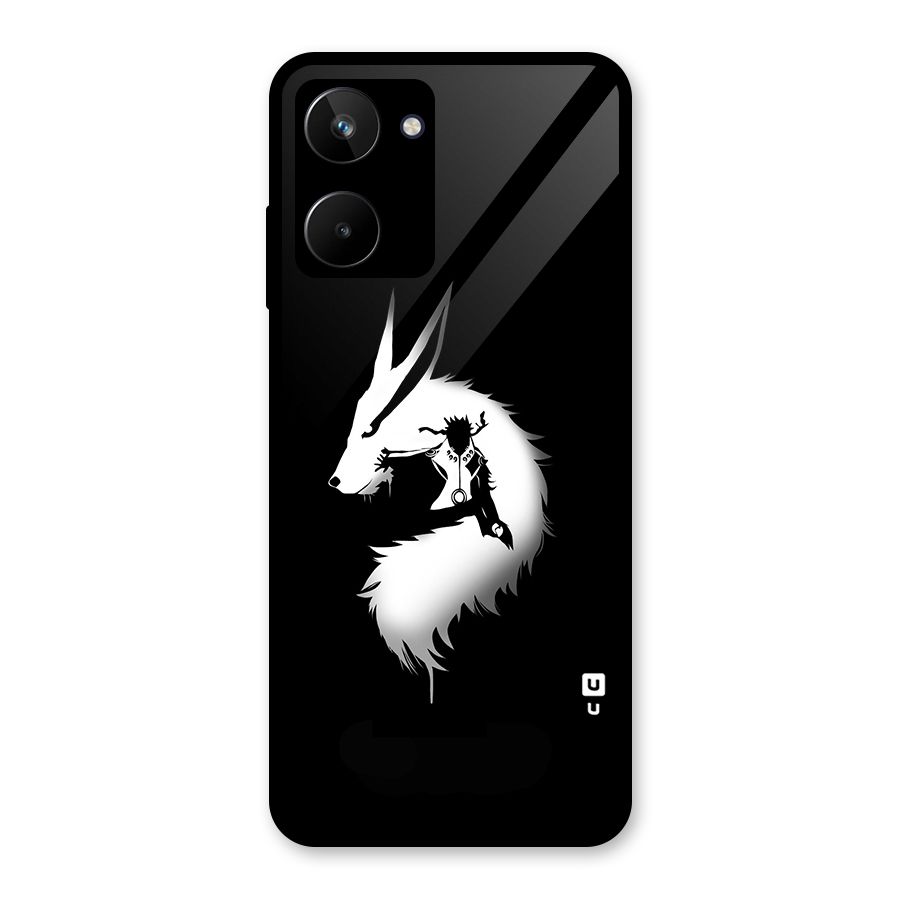 Naruto Kurama Mode Glass Back Case for Realme 10