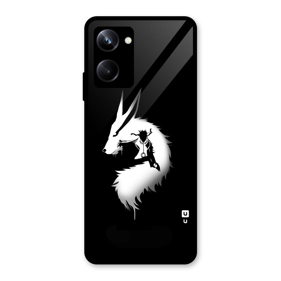 Naruto Kurama Mode Glass Back Case for Realme 10 Pro
