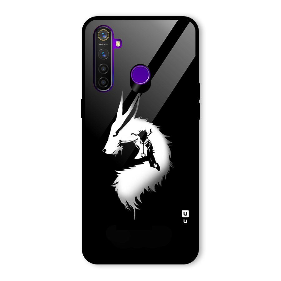 Naruto Kurama Mode Glass Back Case for Realme 5 Pro