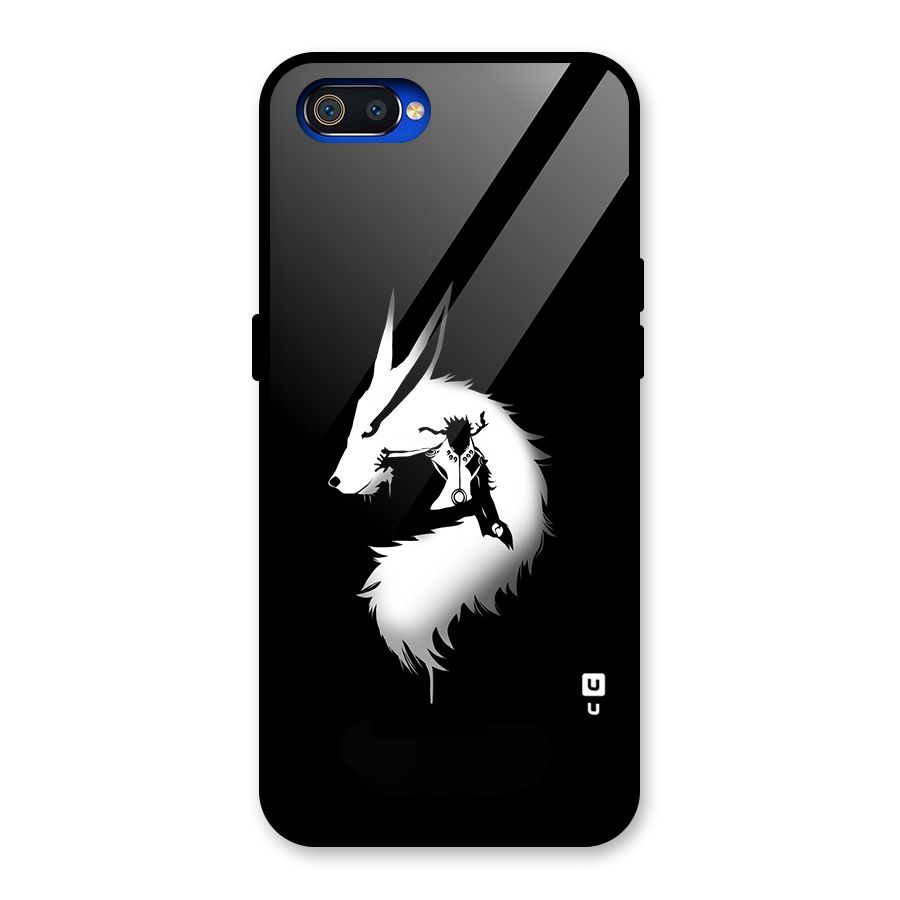 Naruto Kurama Mode Glass Back Case for Realme C2
