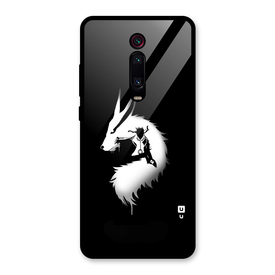 Naruto Kurama Mode Glass Back Case for Redmi K20 Pro