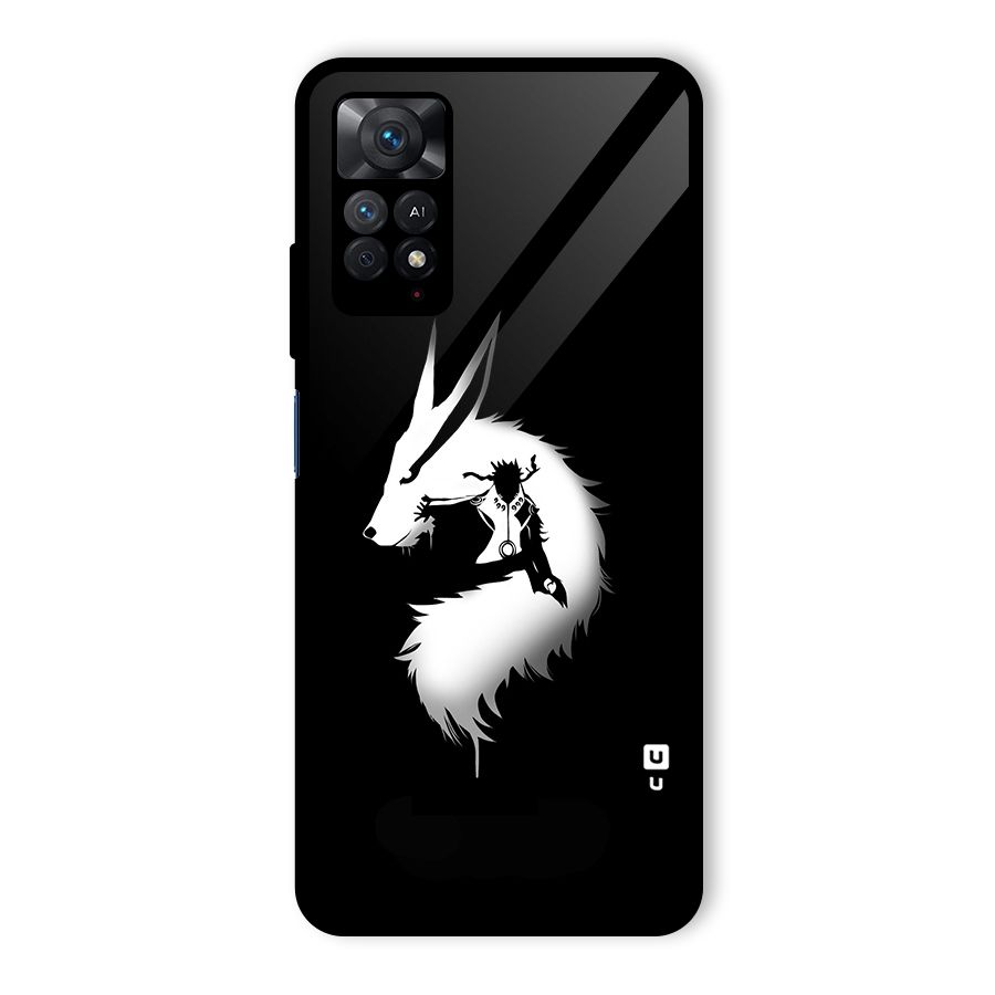 Naruto Kurama Mode Glass Back Case for Redmi Note 11 Pro Plus 5G