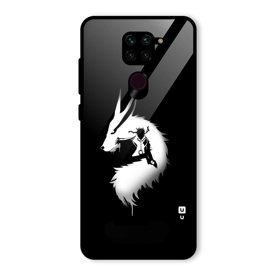 Naruto Kurama Mode Glass Back Case for Redmi Note 9