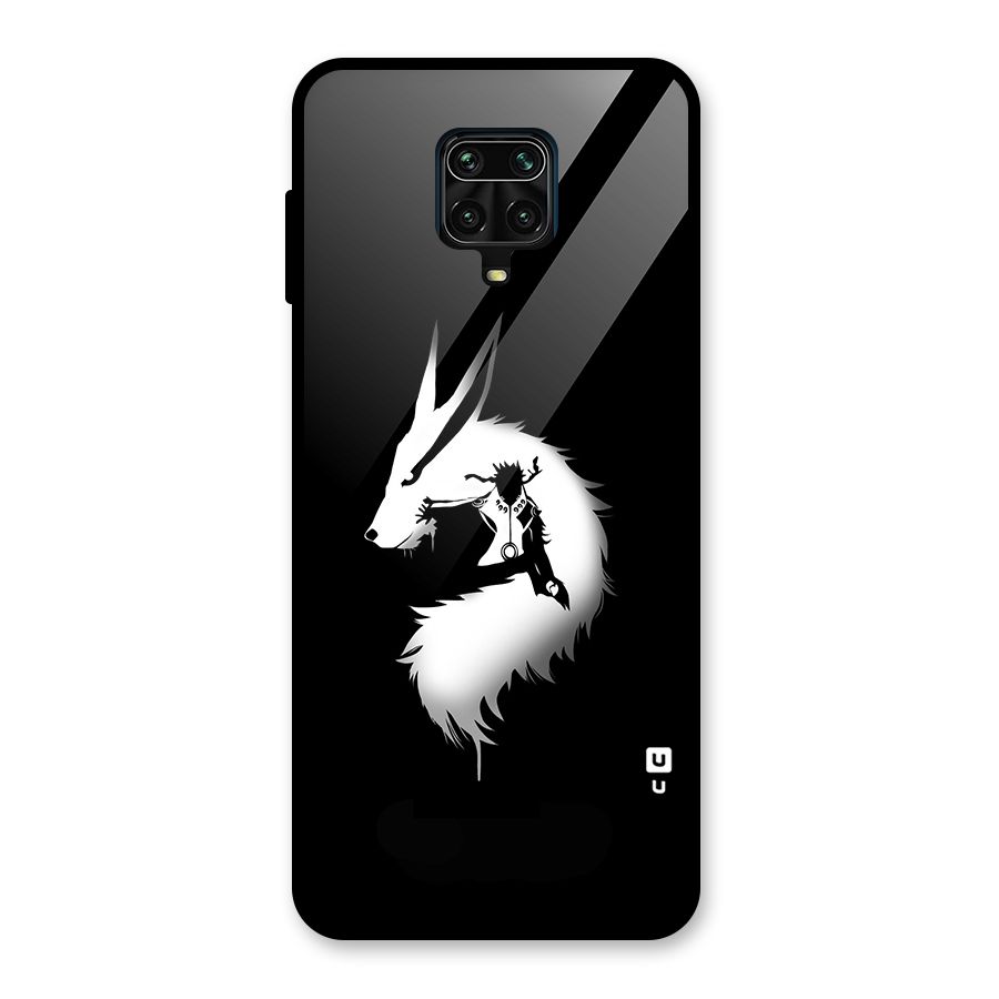 Naruto Kurama Mode Glass Back Case for Redmi Note 9 Pro Max
