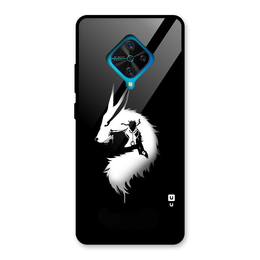 Naruto Kurama Mode Glass Back Case for Vivo S1 Pro