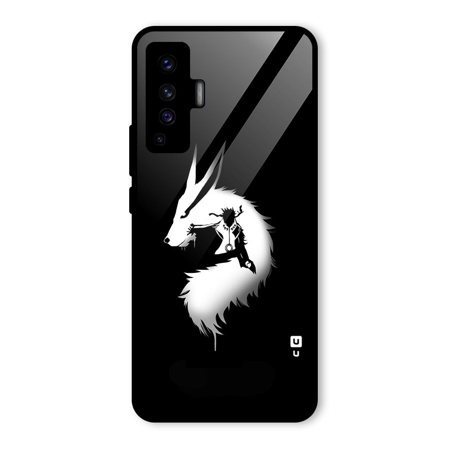 Naruto Kurama Mode Glass Back Case for Vivo X50
