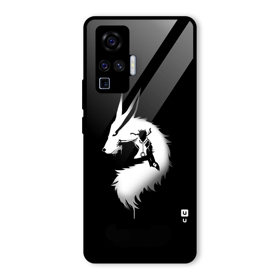 Naruto Kurama Mode Glass Back Case for Vivo X50 Pro