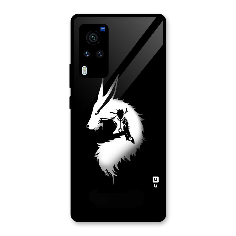 Naruto Kurama Mode Glass Back Case for Vivo X60 Pro