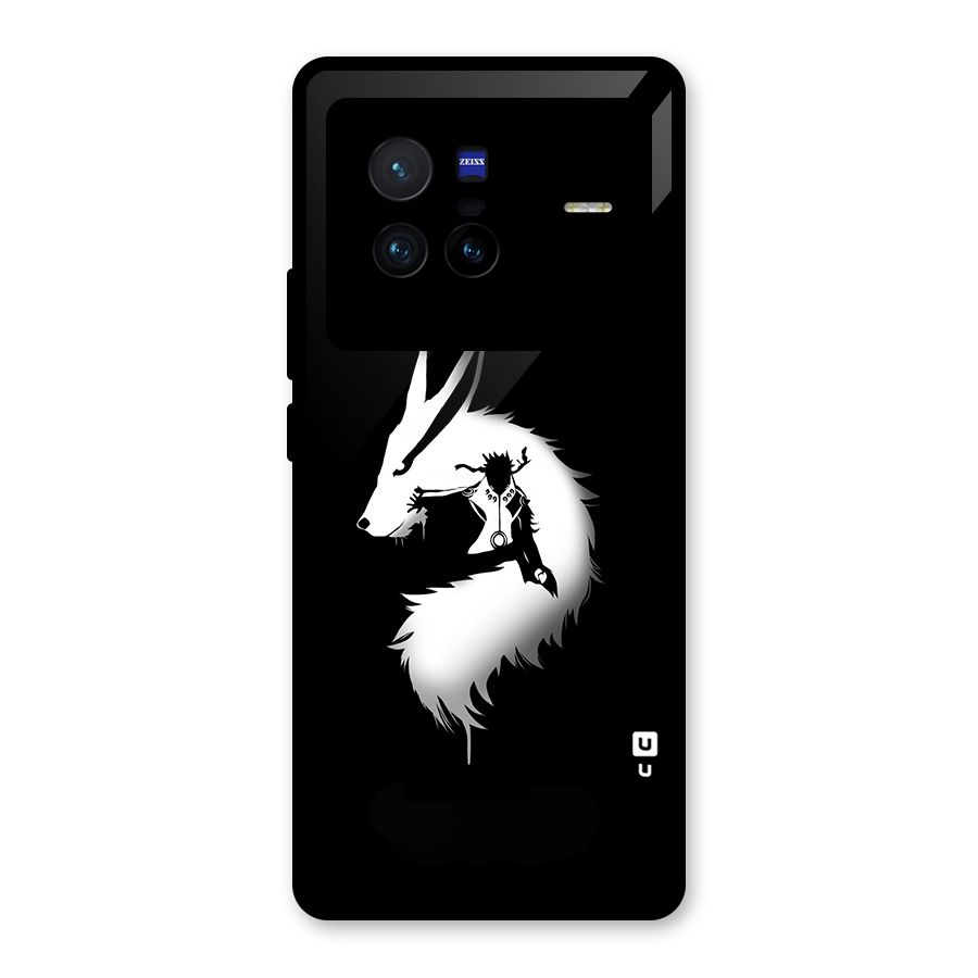 Naruto Kurama Mode Glass Back Case for Vivo X80