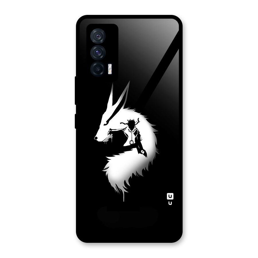 Naruto Kurama Mode Glass Back Case for Vivo iQOO 7 5G