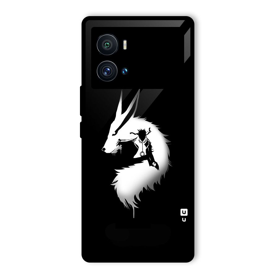 Naruto Kurama Mode Glass Back Case for Vivo iQOO 9 Pro