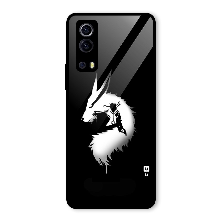 Naruto Kurama Mode Glass Back Case for Vivo iQOO Z3