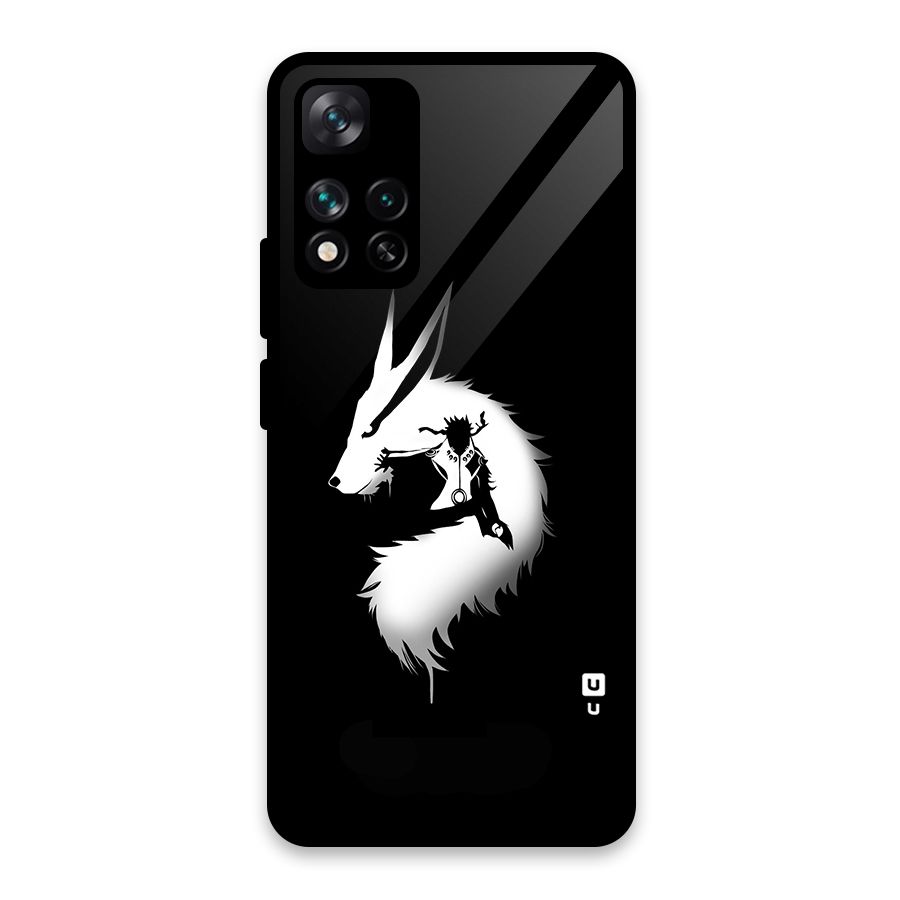 Naruto Kurama Mode Glass Back Case for Xiaomi 11i HyperCharge 5G