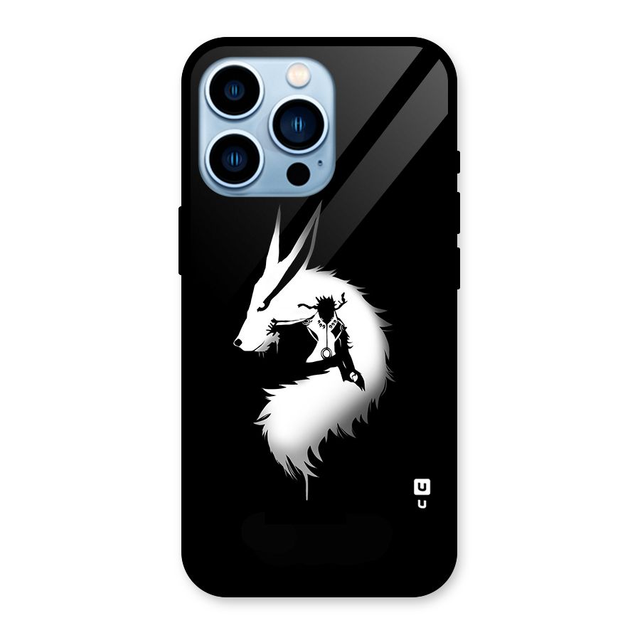 Naruto Kurama Mode Glass Back Case for iPhone 13 Pro