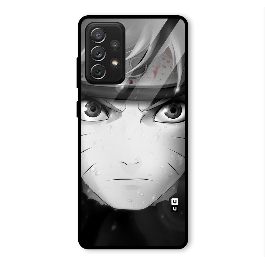 Naruto Monochrome Glass Back Case for Galaxy A72