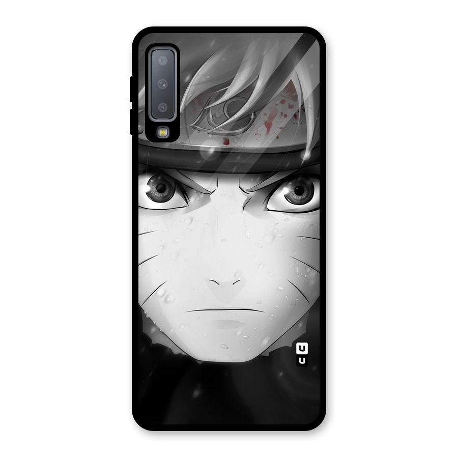Naruto Monochrome Glass Back Case for Galaxy A7 (2018)