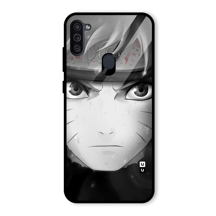 Naruto Monochrome Glass Back Case for Galaxy M11