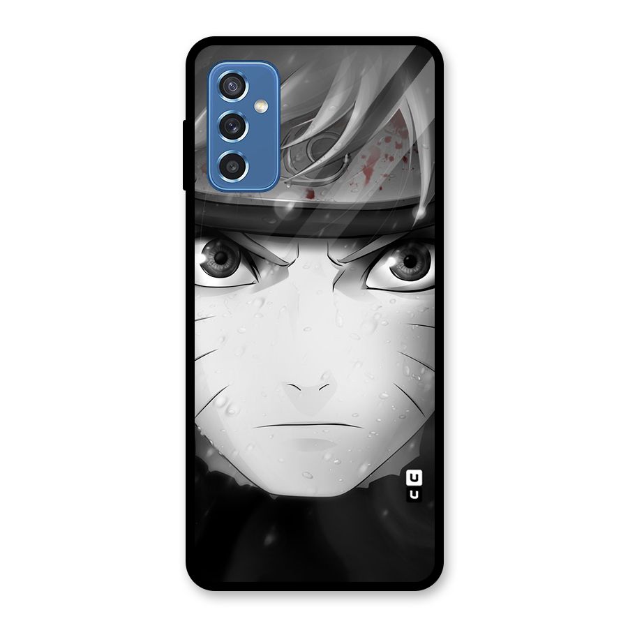 Naruto Monochrome Glass Back Case for Galaxy M52 5G