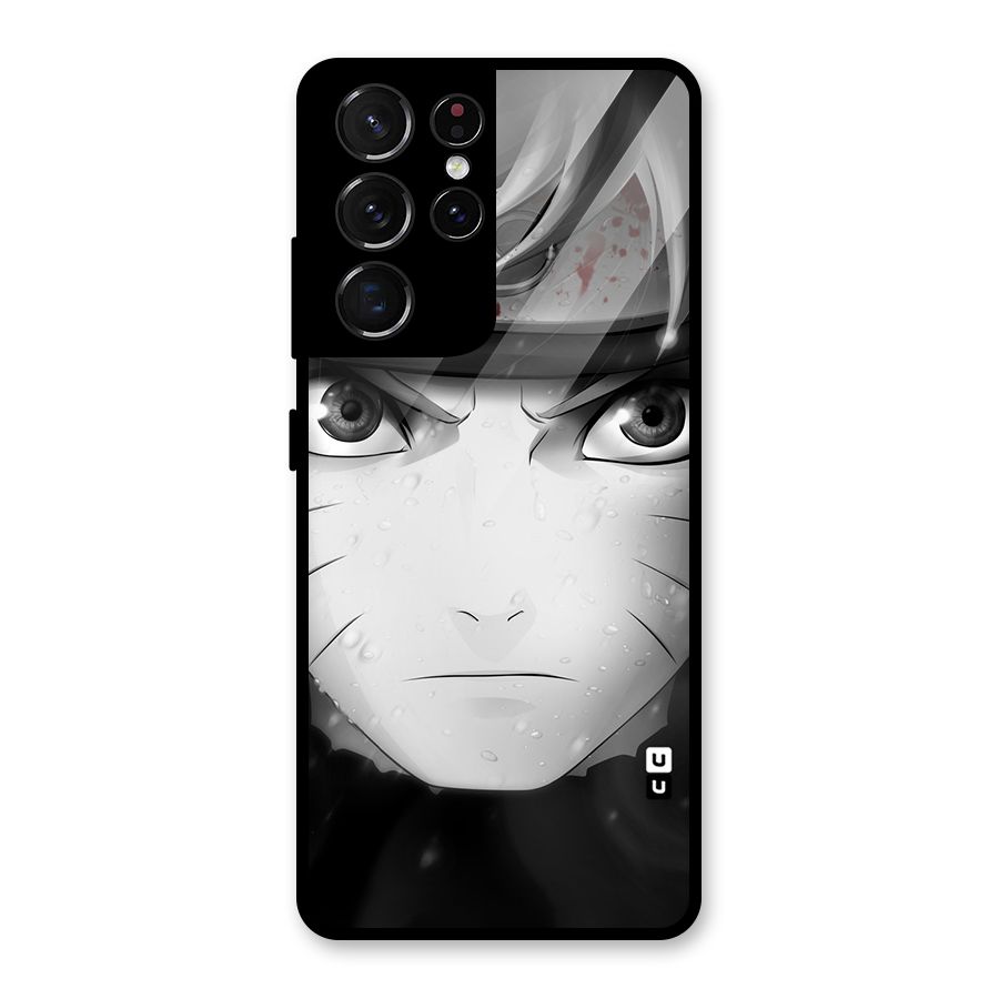Naruto Monochrome Glass Back Case for Galaxy S21 Ultra 5G
