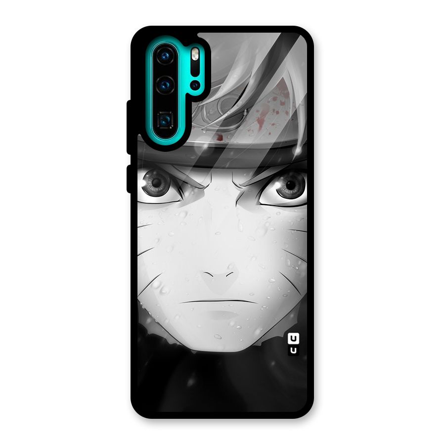 Naruto Monochrome Glass Back Case for Huawei P30 Pro