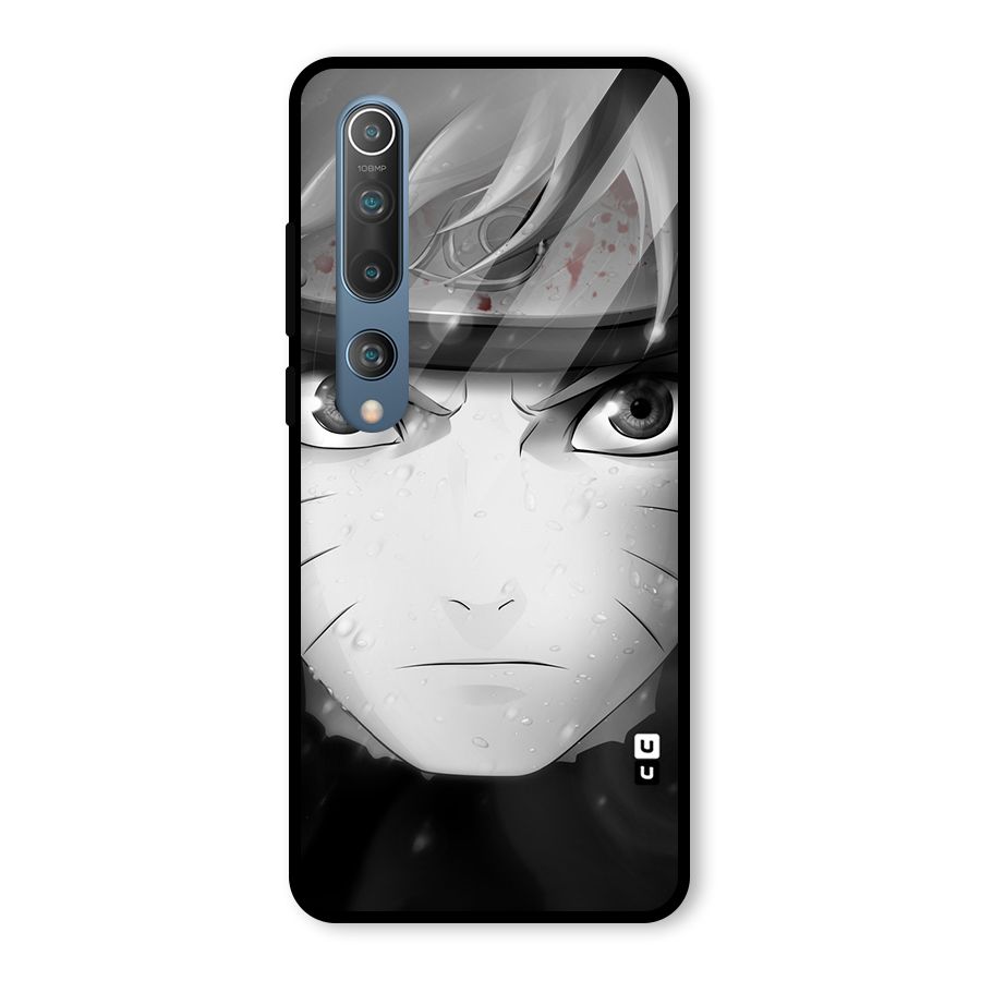 Naruto Monochrome Glass Back Case for Mi 10