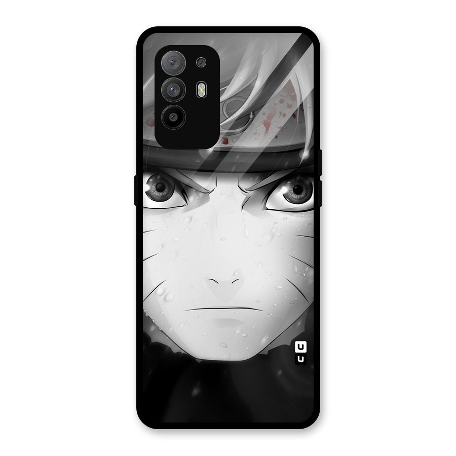 Naruto Monochrome Glass Back Case for Oppo F19 Pro Plus 5G