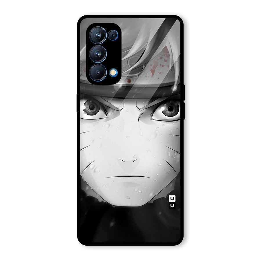 Naruto Monochrome Glass Back Case for Oppo Reno5 Pro 5G