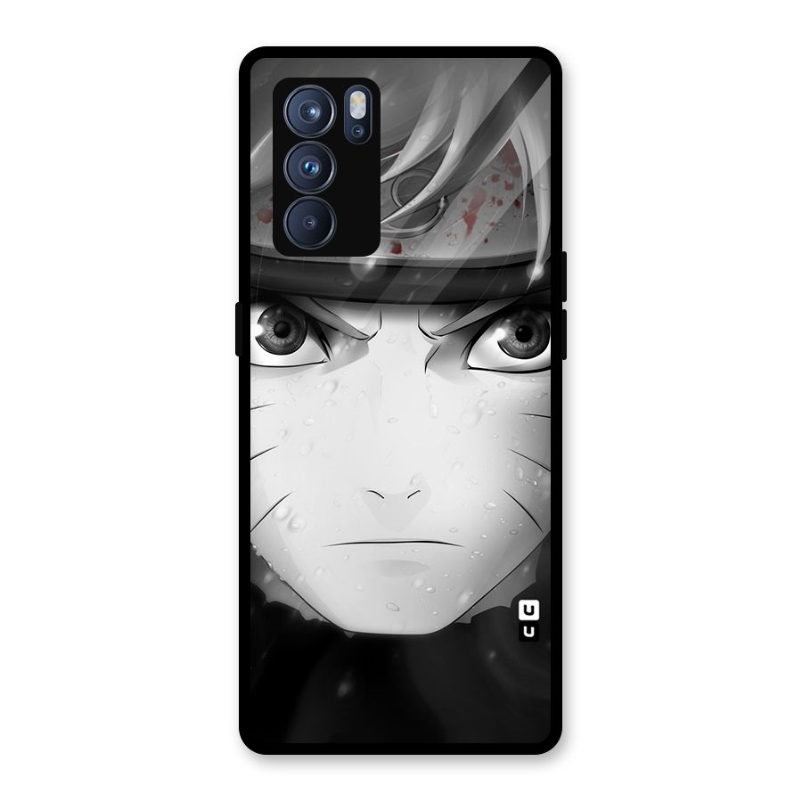 Naruto Monochrome Glass Back Case for Oppo Reno6 Pro 5G