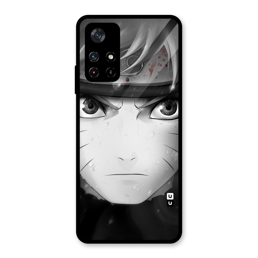 Naruto Monochrome Glass Back Case for Poco M4 Pro 5G