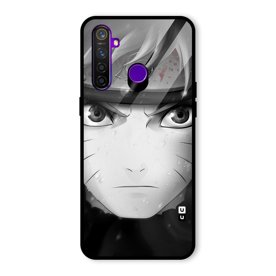 Naruto Monochrome Glass Back Case for Realme 5 Pro