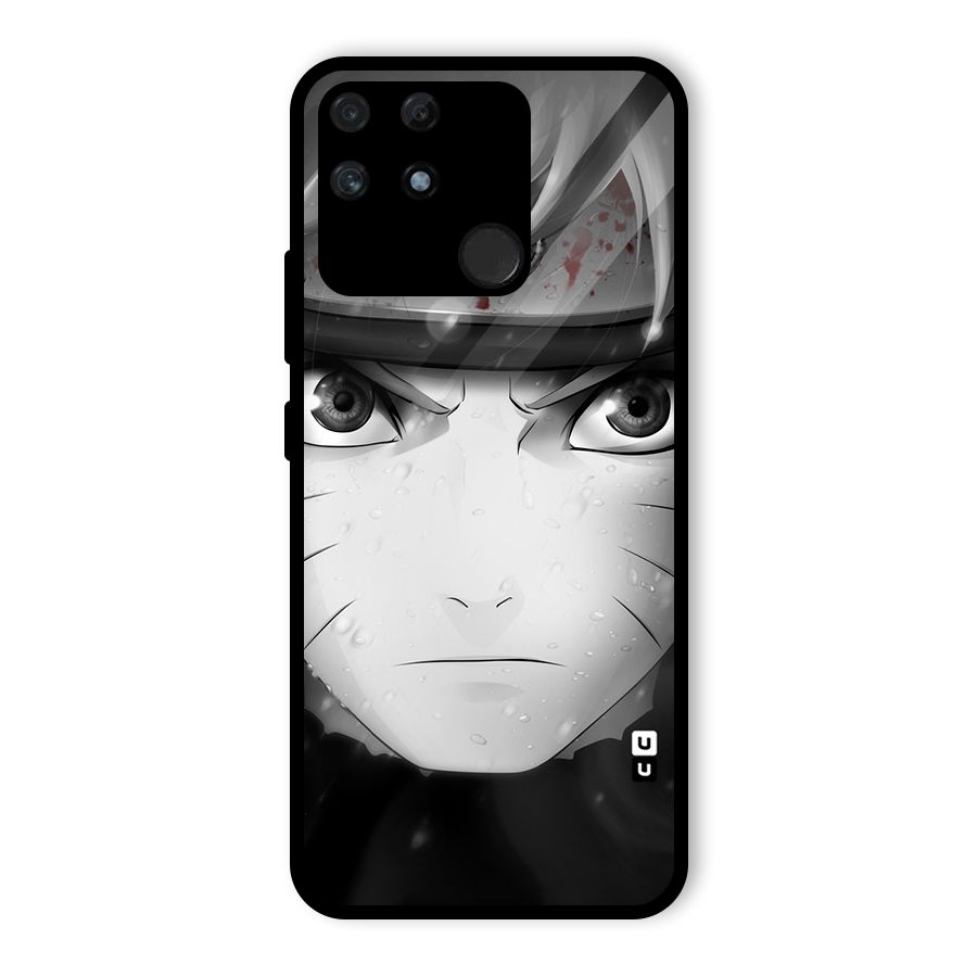 Naruto Monochrome Glass Back Case for Realme Narzo 50A