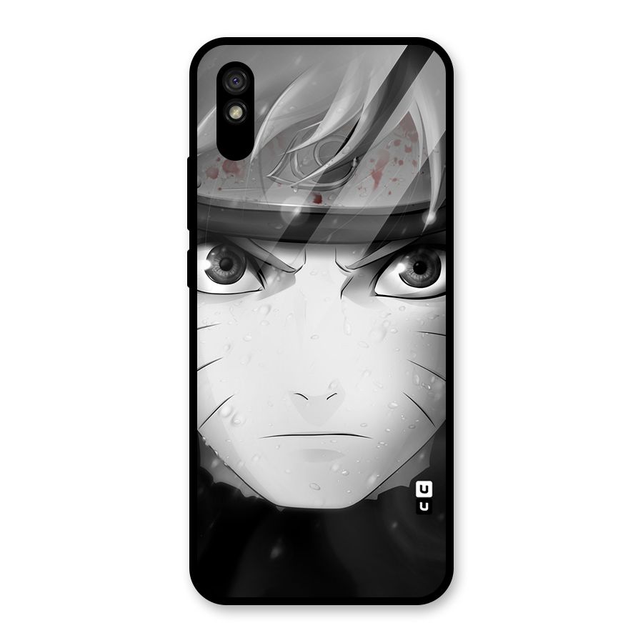 Naruto Monochrome Glass Back Case for Redmi 9A