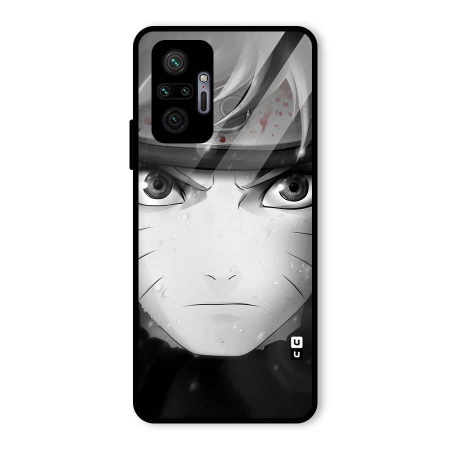 Naruto Monochrome Glass Back Case for Redmi Note 10 Pro Max