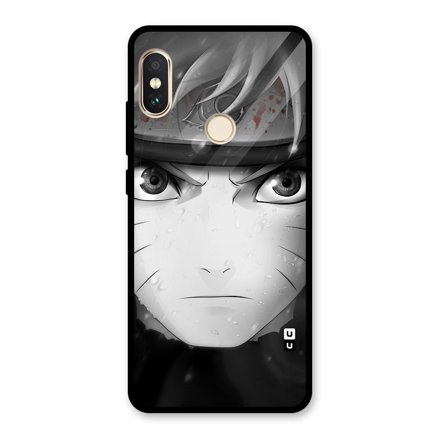 Naruto Monochrome Glass Back Case for Redmi Note 5 Pro