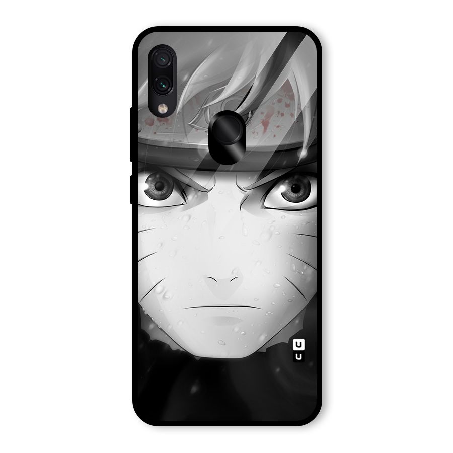 Naruto Monochrome Glass Back Case for Redmi Note 7