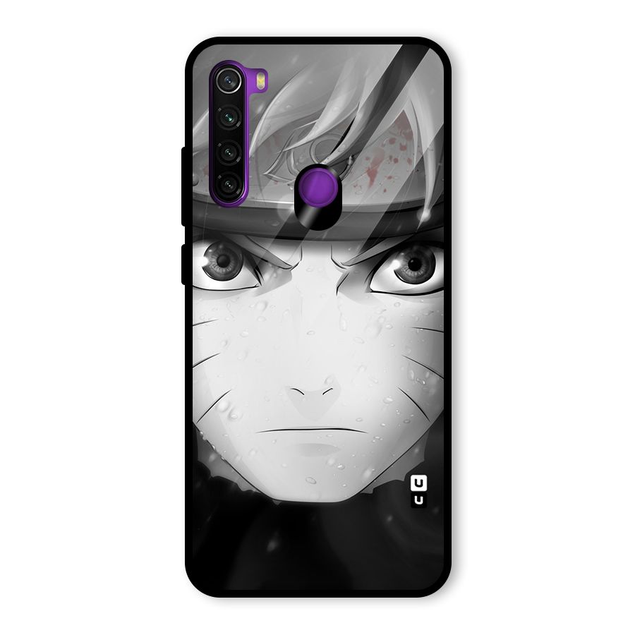 Naruto Monochrome Glass Back Case for Redmi Note 8