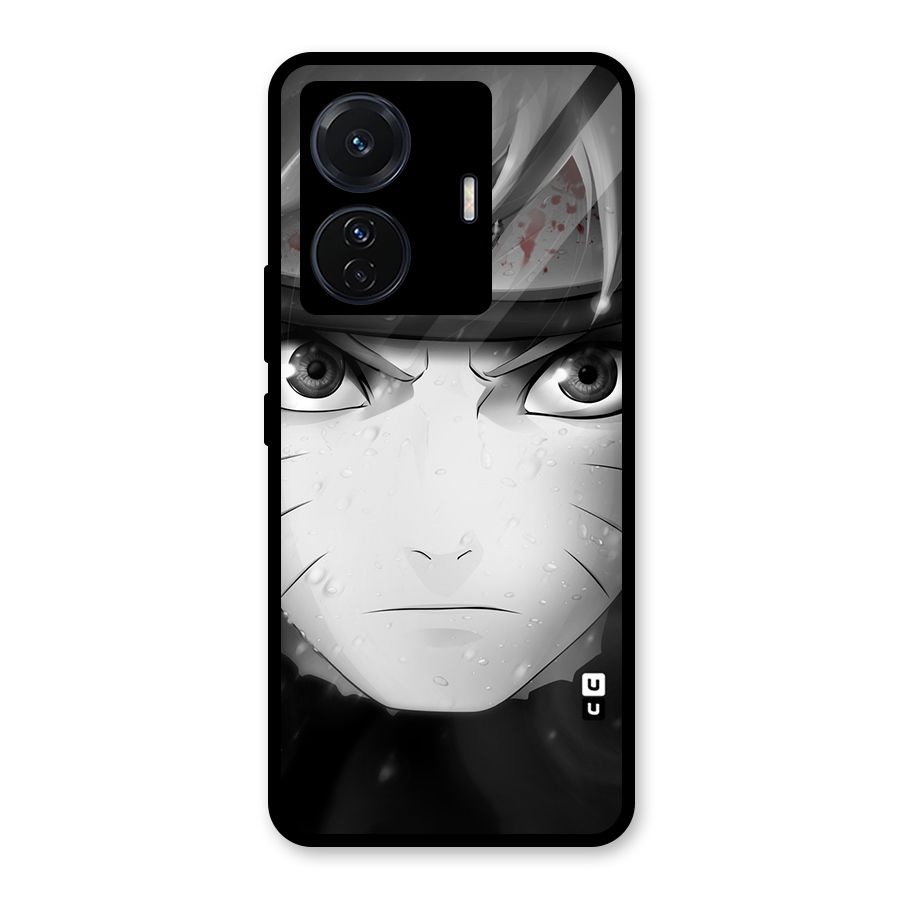 Naruto Monochrome Glass Back Case for Vivo T1 Pro