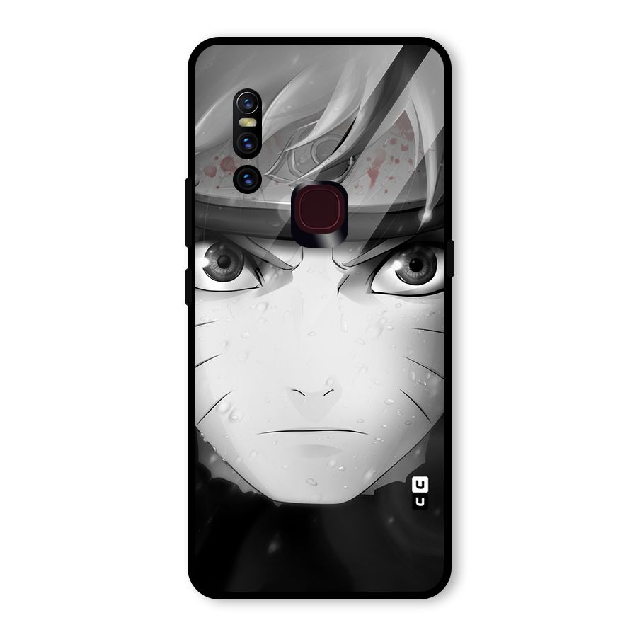 Naruto Monochrome Glass Back Case for Vivo V15