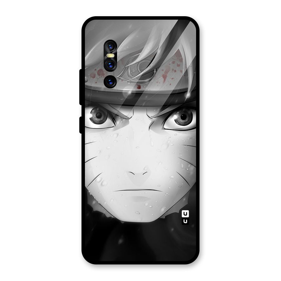 Naruto Monochrome Glass Back Case for Vivo V15 Pro