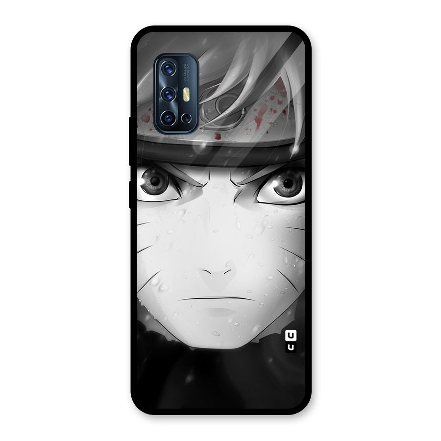 Naruto Monochrome Glass Back Case for Vivo V17